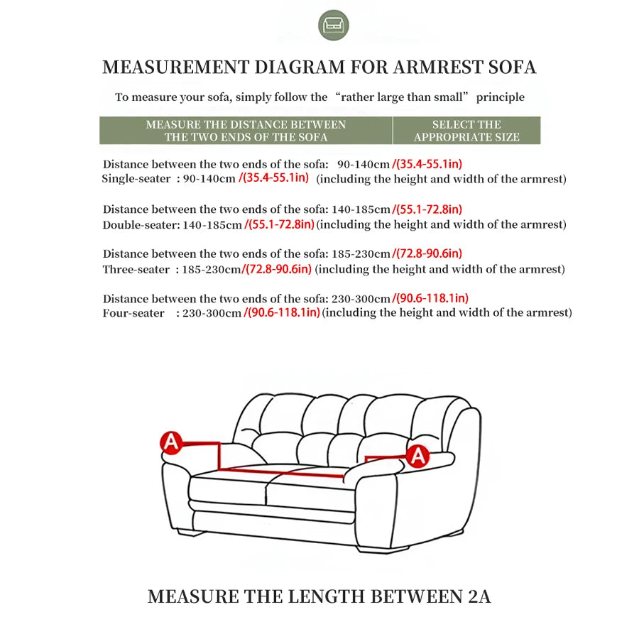 Jacquard Dustproof Sofa Cover - Removable & Washable Protector