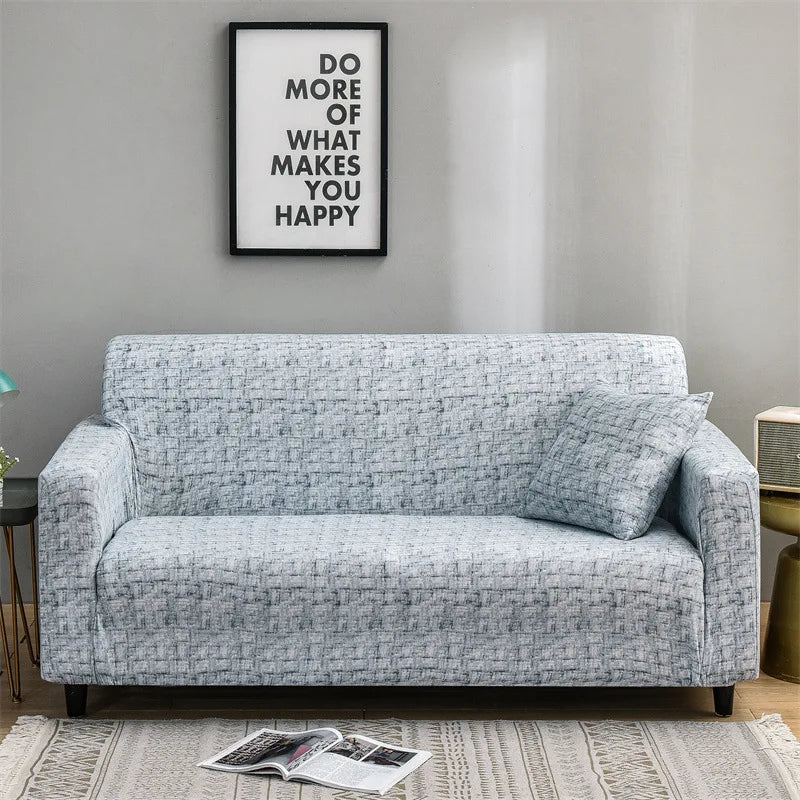 Floral Printed Stretch Sofa Cover with Elastic Band