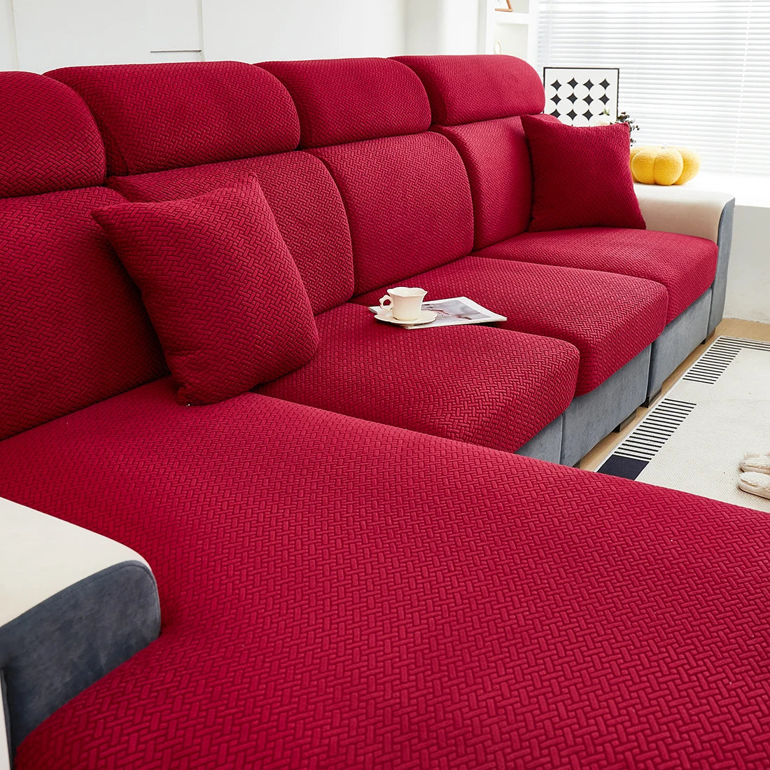 Jacquard Elastic Sofa Slipcover for Sofa