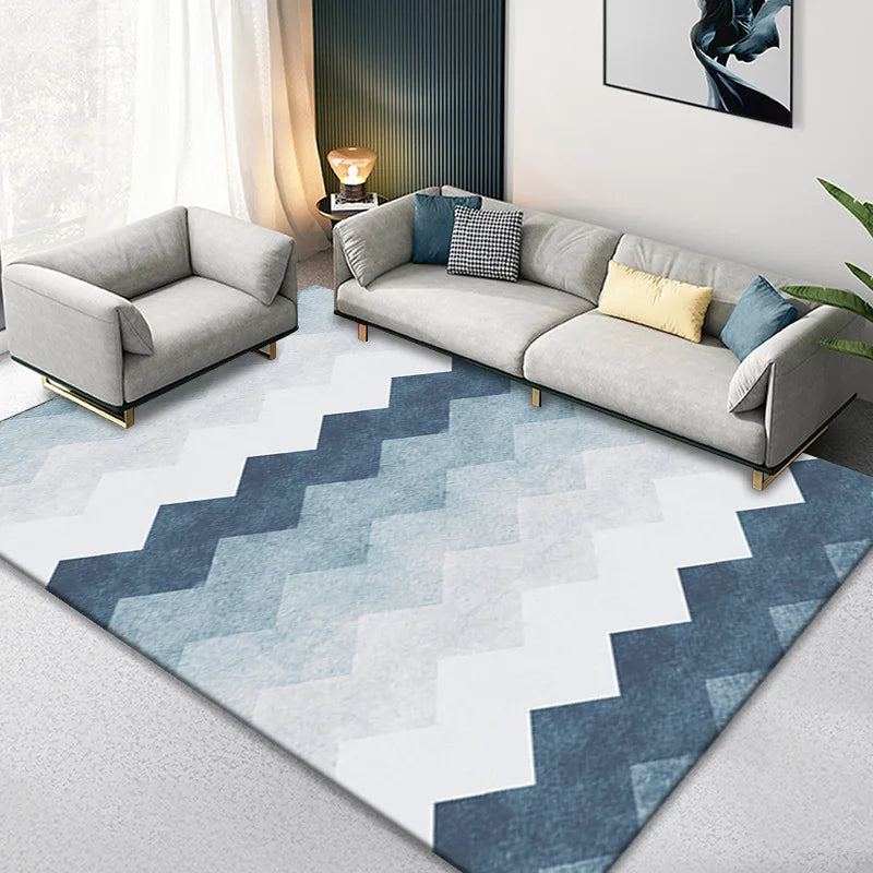 Nordic Marble Geometry Carpets for Living Room Light luxury Large area Home Decor rugs Bedroom Non-slip soft Floor Mats Washable