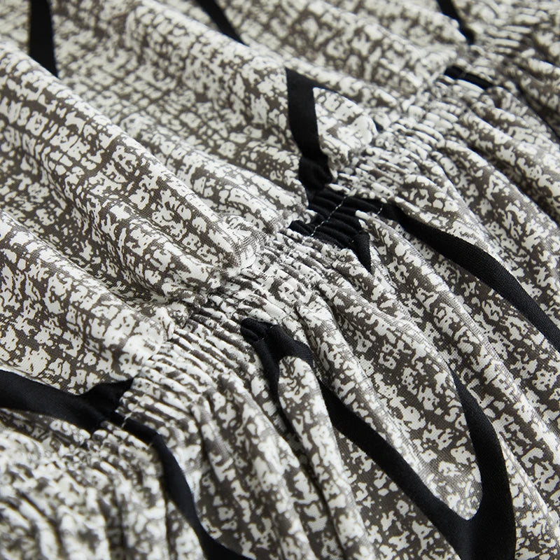 Printed Sofa Cover with Skirt - Full Coverage & Elastic, Multiple Colors