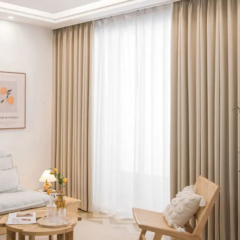 Modern Blackout Curtains For Living Room Window Thick Curtain For Bedroom Cloth Fabric Ready Made Drapes Blinds High Shading 95%