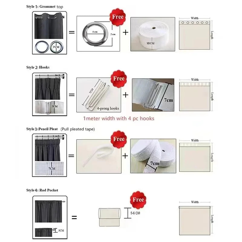1PC Thicken Solid Color Curtain European Style Italian Material Soft Warm and Thick Floor-Length Rod Pocket Suitable