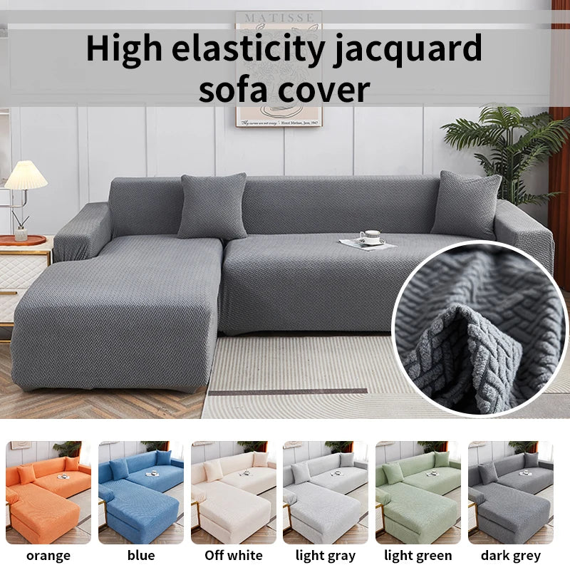 Jacquard Dustproof Sofa Cover - Removable & Washable Protector