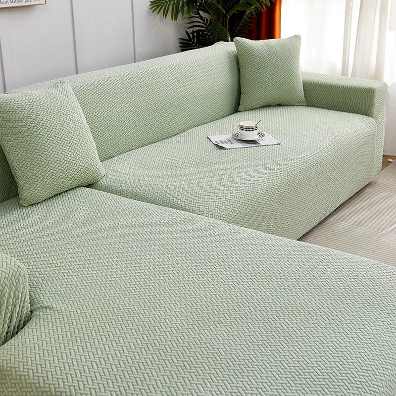 Jacquard Dustproof Sofa Cover - Removable & Washable Protector
