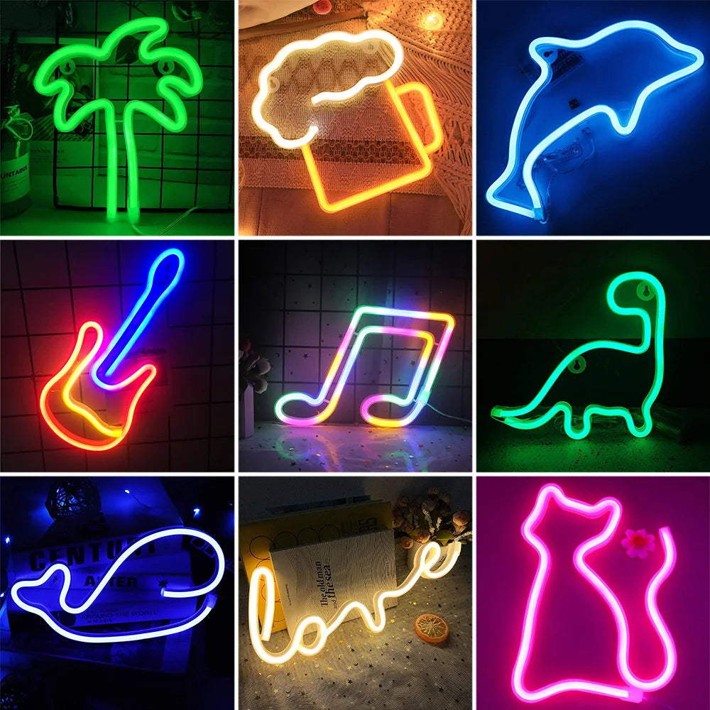 LED Neon Musical Note Wall Decor