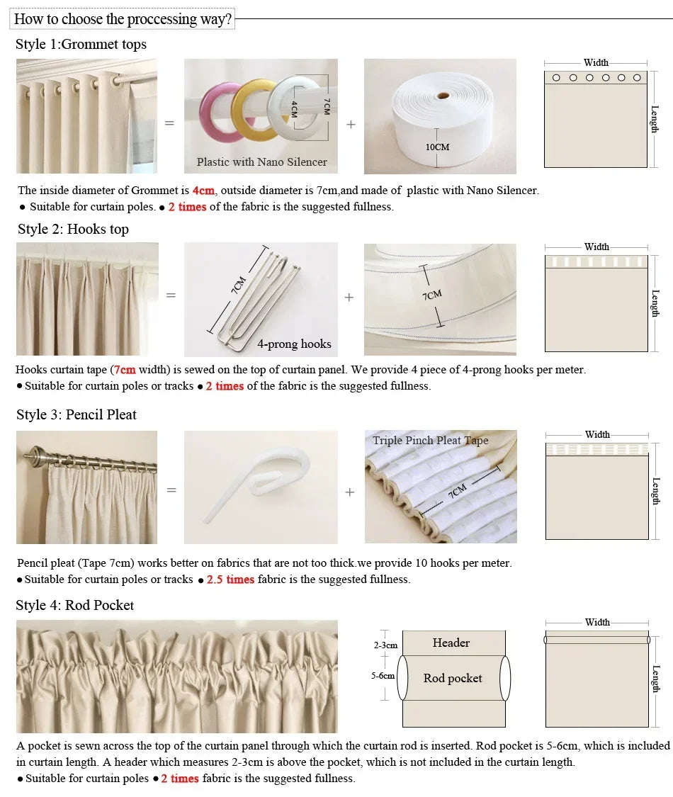Custom Beige Chenille Luxury Curtains