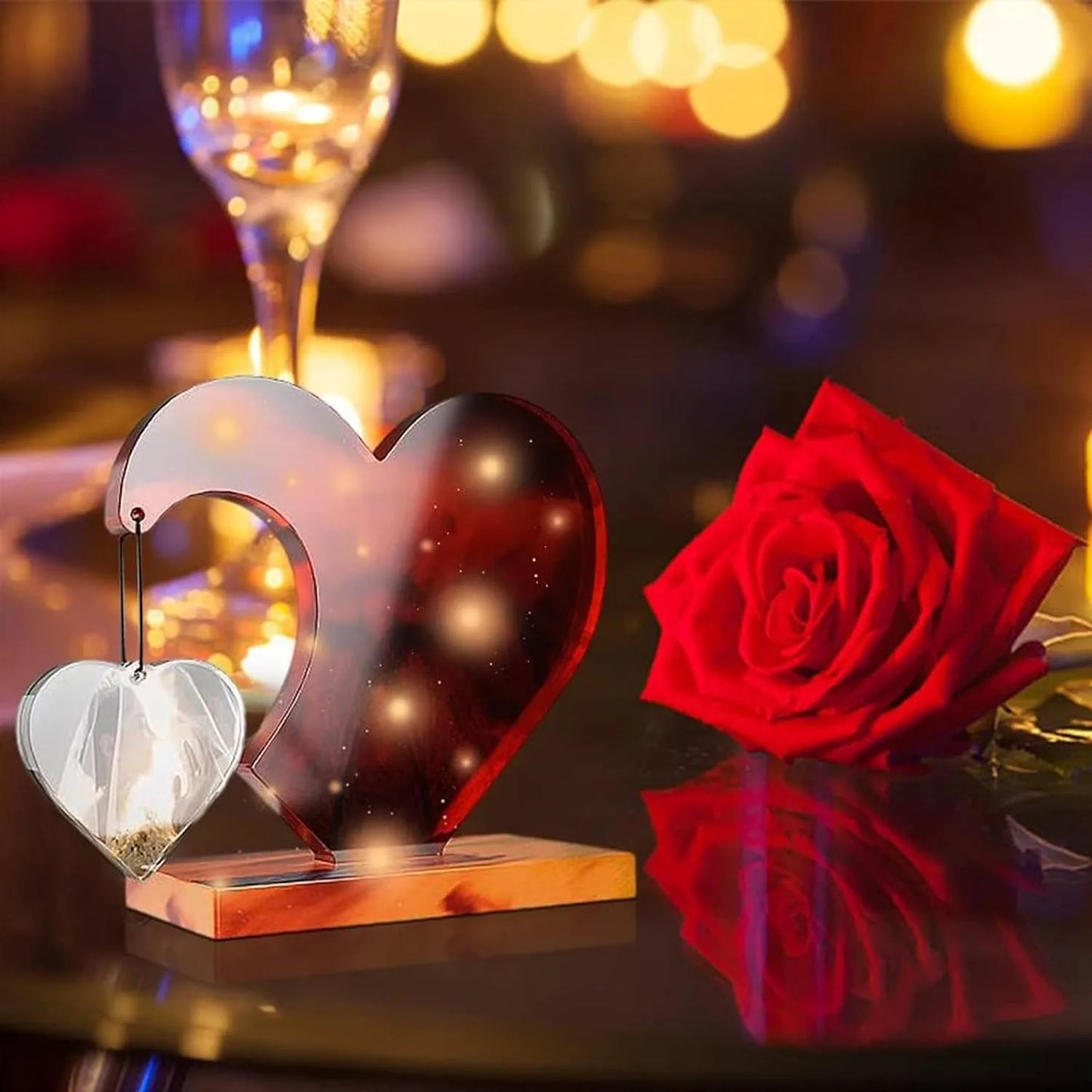 Heart-Shaped Resin Photo Frame Mold