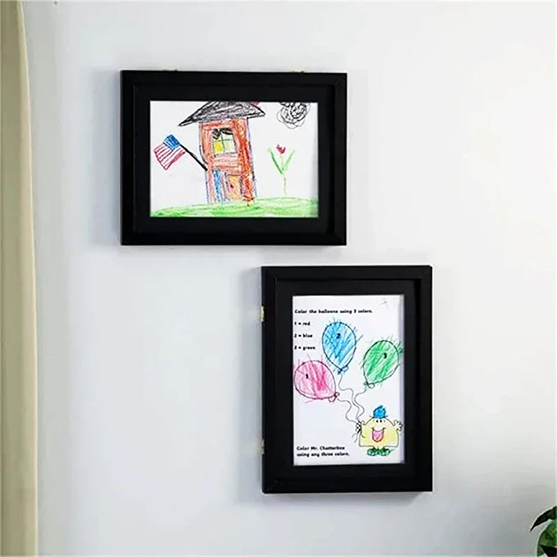 Simple Wooden Flap Photo Frame A4