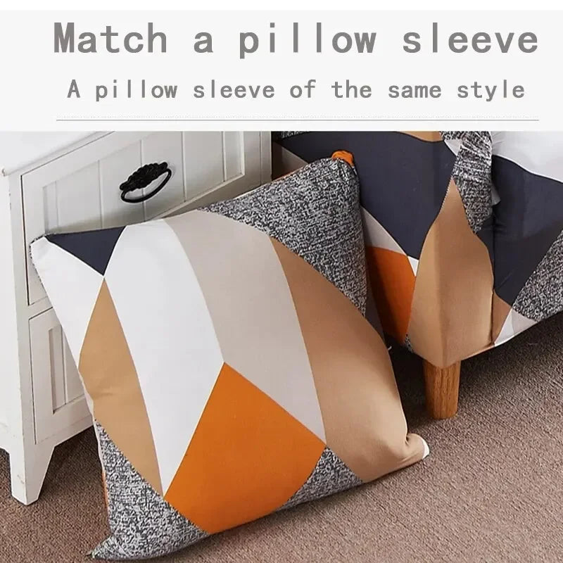 Multi-Person Elastic Sofa Cover Set with Pillowcases & Anti-Slip Design