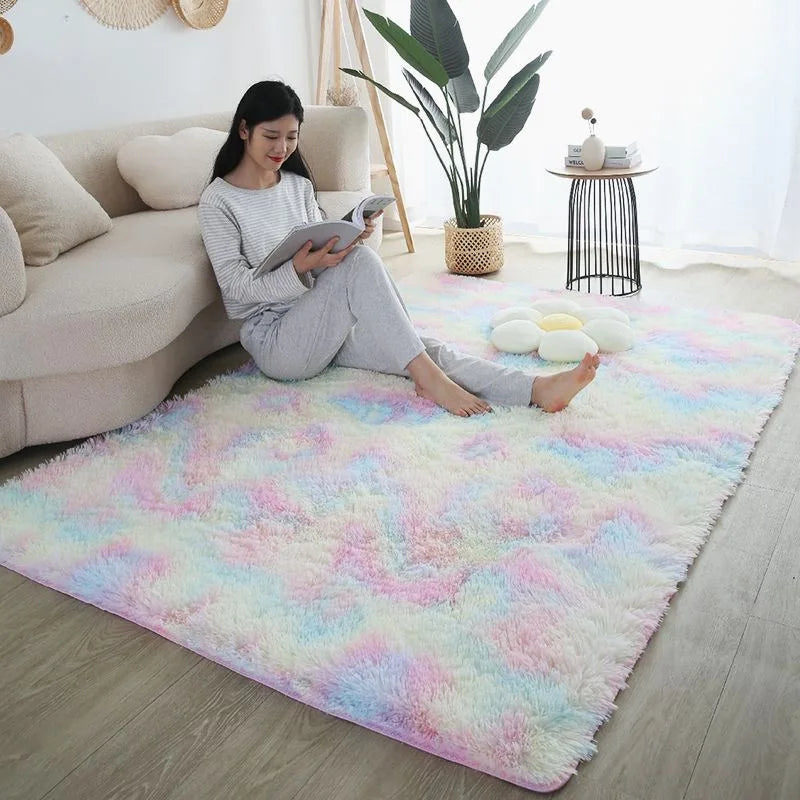 Rainbow Kids Carpet Soft Bedroom Rugs