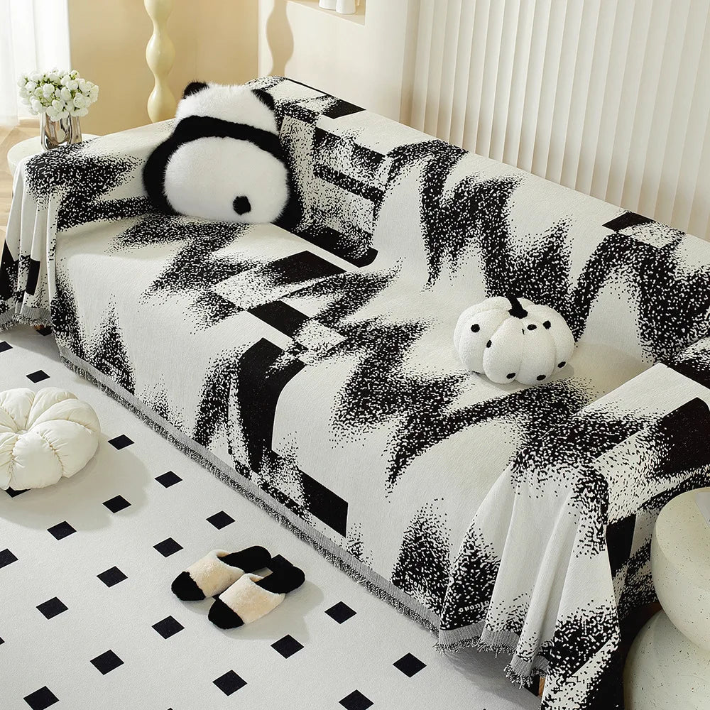 New Chenille Jacquard Sofa Towel One-piece Type Cloth Towel All-inclusive Sofa Cover Dust Anti Cat Scratch Non-slip Sofa Blanket