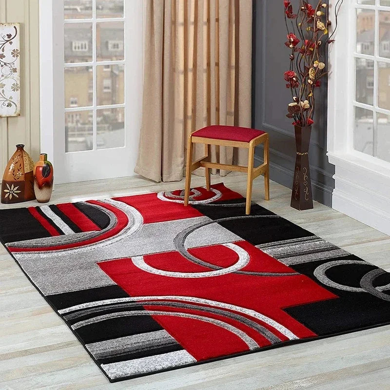 VIKAMA Scandinavian Geometric Modern Crystal Pile Sofa Bathroom Bedside Back Dirty Resistant Anti-Slip Machine Washable Rugs