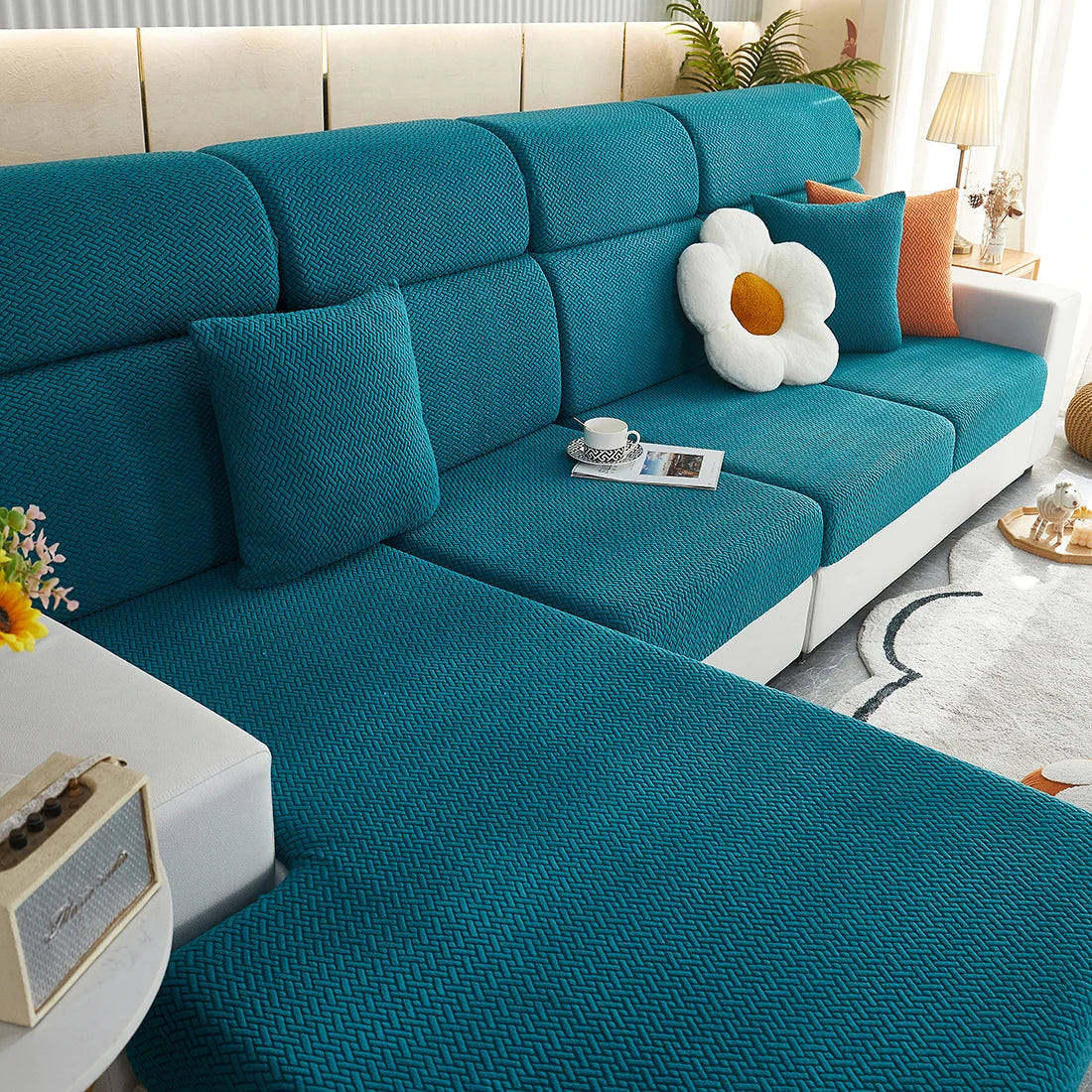 Jacquard Elastic Sofa Slipcover for Sofa