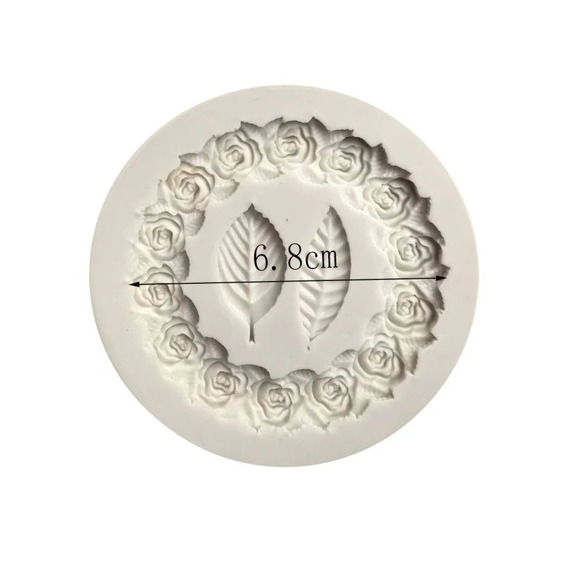 Rosette Leaves Silicone Mold