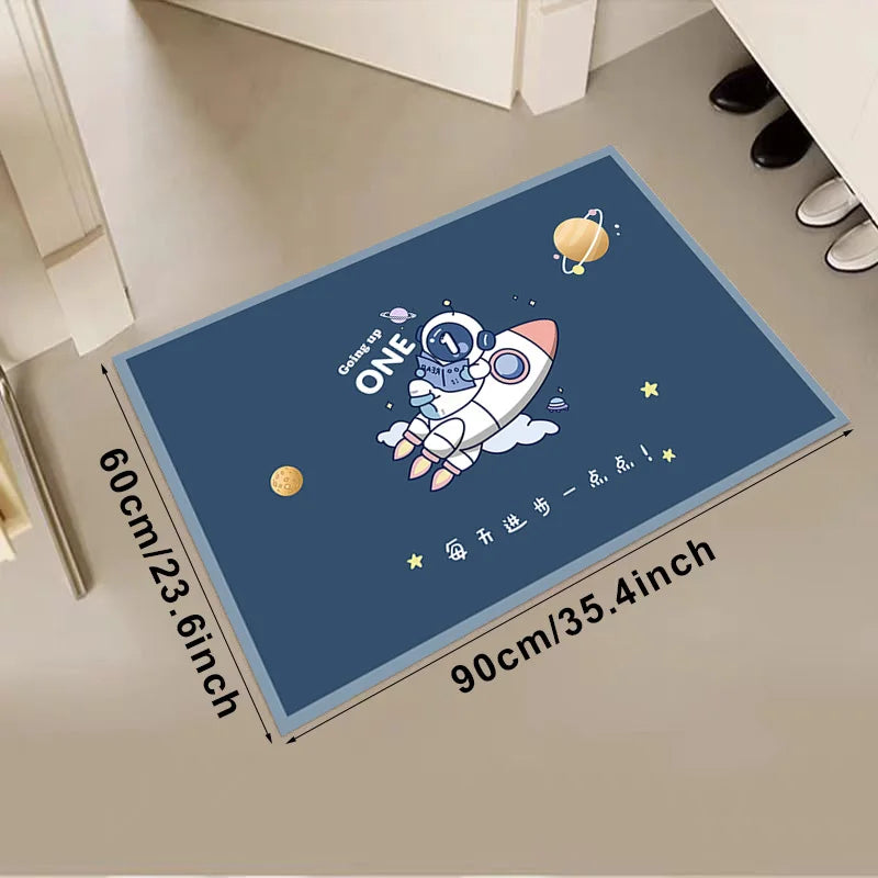 VIKAMA Children's Cartoon Game Lightweight Rug Living Room Bedroom Kindergarten Washable Stain-resistant Size Optional Carpet