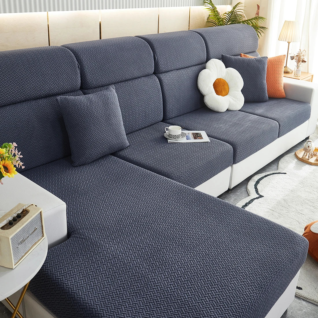 Jacquard Elastic Sofa Slipcover for Sofa