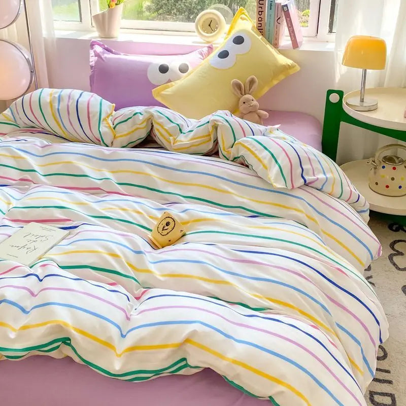 Green Nordic Duvet Cover Bedding Set