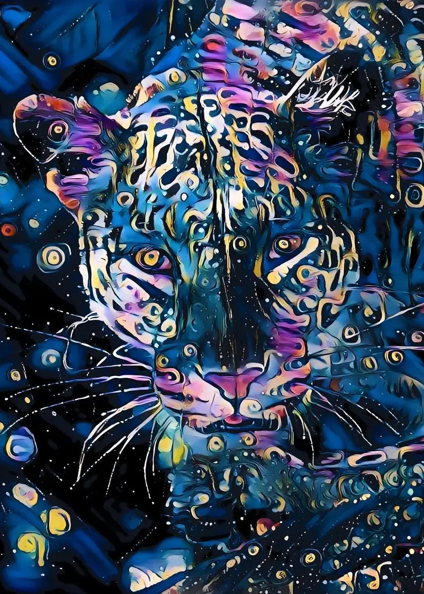 Abstract Animals Lion Tiger Cat Colour Canvas Painting Retro Art Home Wall Decoration Pictures Living Bedroom Quality Posters