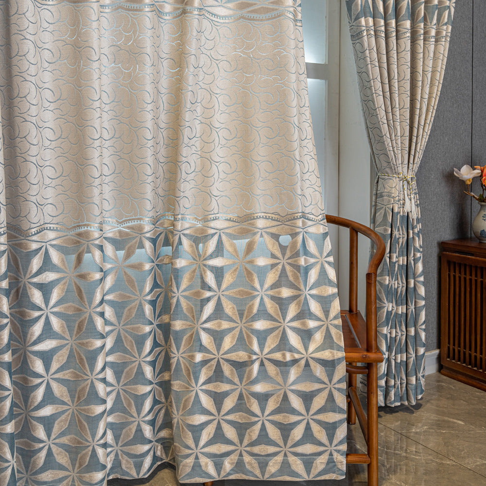 American Jacquard Hollow Curtain European And American Middle East