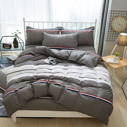 Four-piece Printed Aloe Cotton Bedding Set