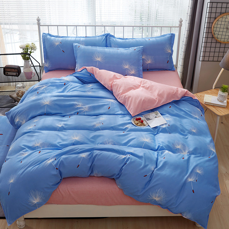 Four-piece Printed Aloe Cotton Bedding Set