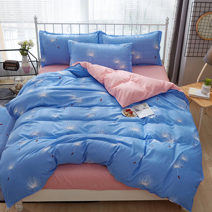 Four-piece Printed Aloe Cotton Bedding Set
