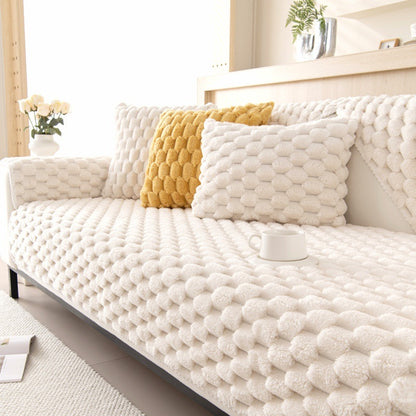 Winter Plush Sofa Cushion Thickened Non-slip