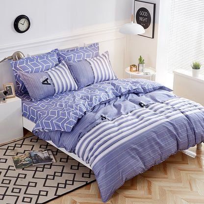 Four-piece Printed Aloe Cotton Bedding Set