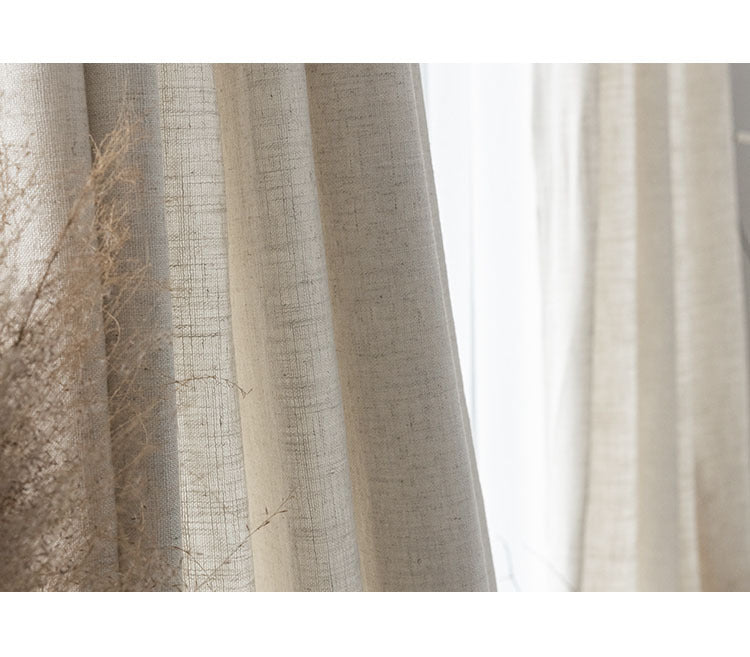 Translucent linen screen curtain