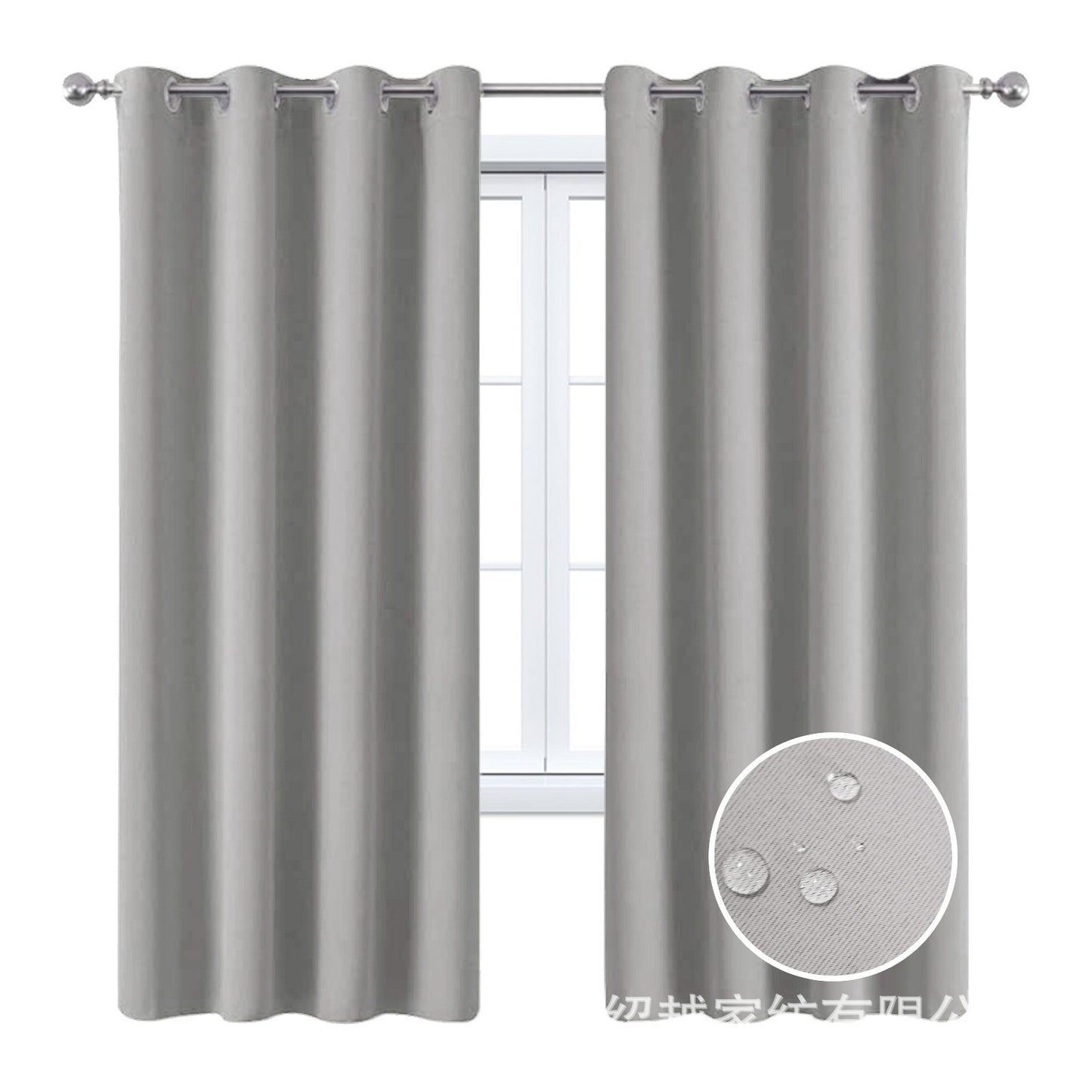 Full Blackout Hot Sale Curtain With Black Lining On The Back