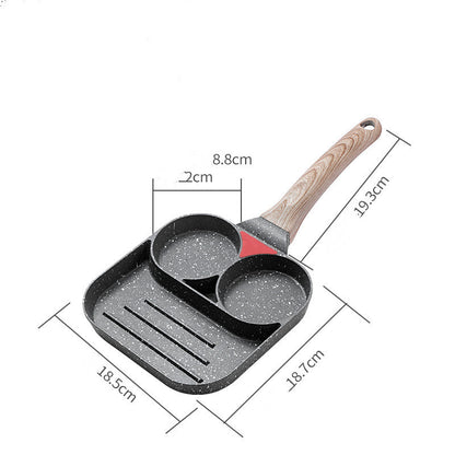 Fried Egg Burger Machine Non-stick Household Breakfast Pot Mold Four-hole Artifact