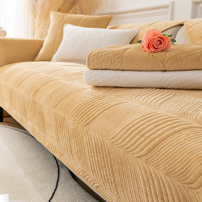 Simple Sofa Cushion Cover Plush Thickened Anti-skid