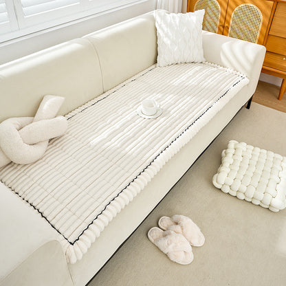 Plush Sofa Cushion Winter Fleece-lined Thickened