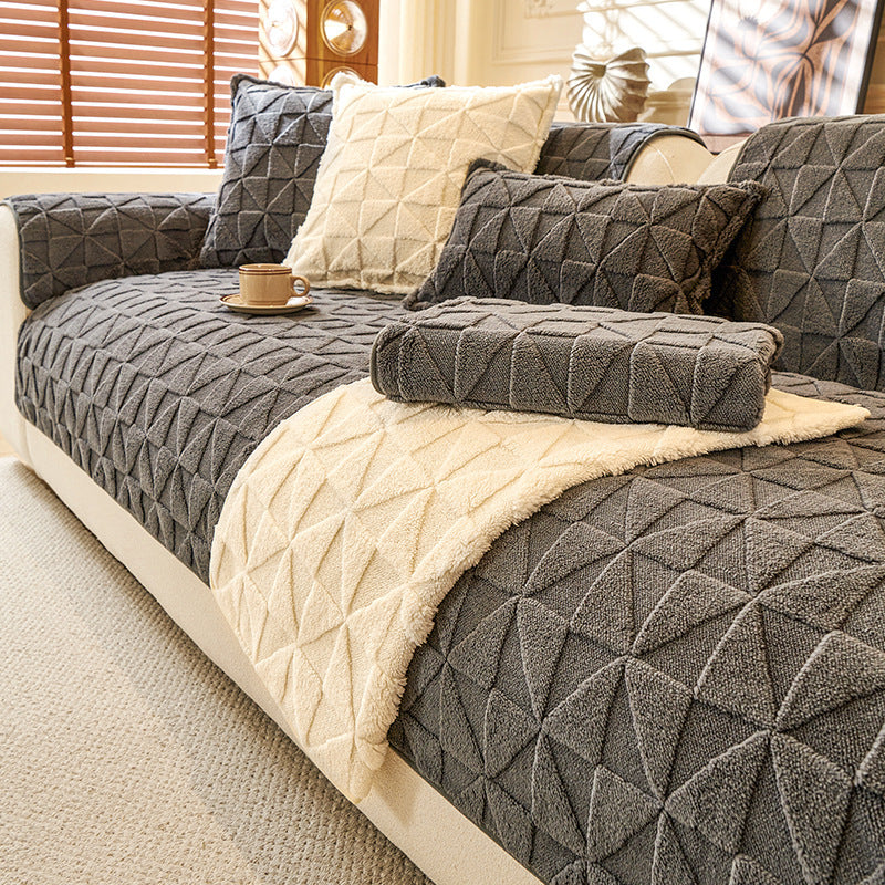 High-energy Thermal Soft Glutinous Plush Sofa Cushion