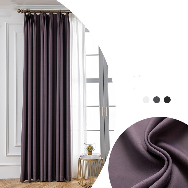 Full Shading Thickened Curtain Sunscreen Heat Insulation Anti UV Modern Simple