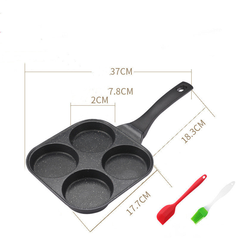 Fried Egg Burger Machine Non-stick Household Breakfast Pot Mold Four-hole Artifact