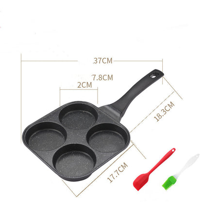 Fried Egg Burger Machine Non-stick Household Breakfast Pot Mold Four-hole Artifact