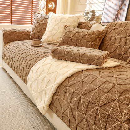 High-energy Thermal Soft Glutinous Plush Sofa Cushion