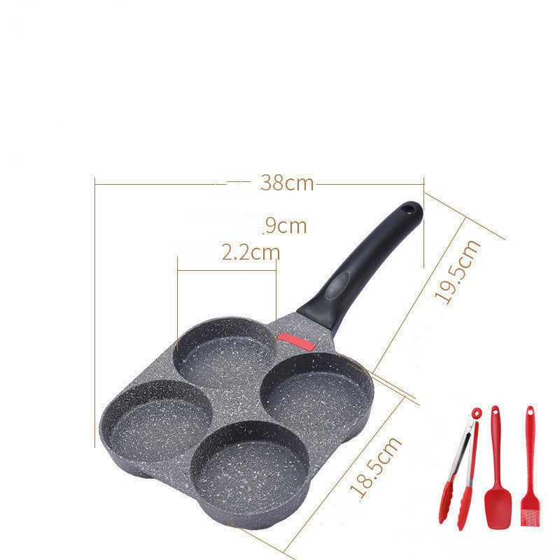 Fried Egg Burger Machine Non-stick Household Breakfast Pot Mold Four-hole Artifact