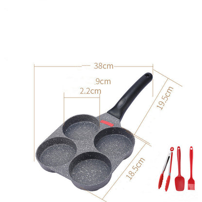 Fried Egg Burger Machine Non-stick Household Breakfast Pot Mold Four-hole Artifact