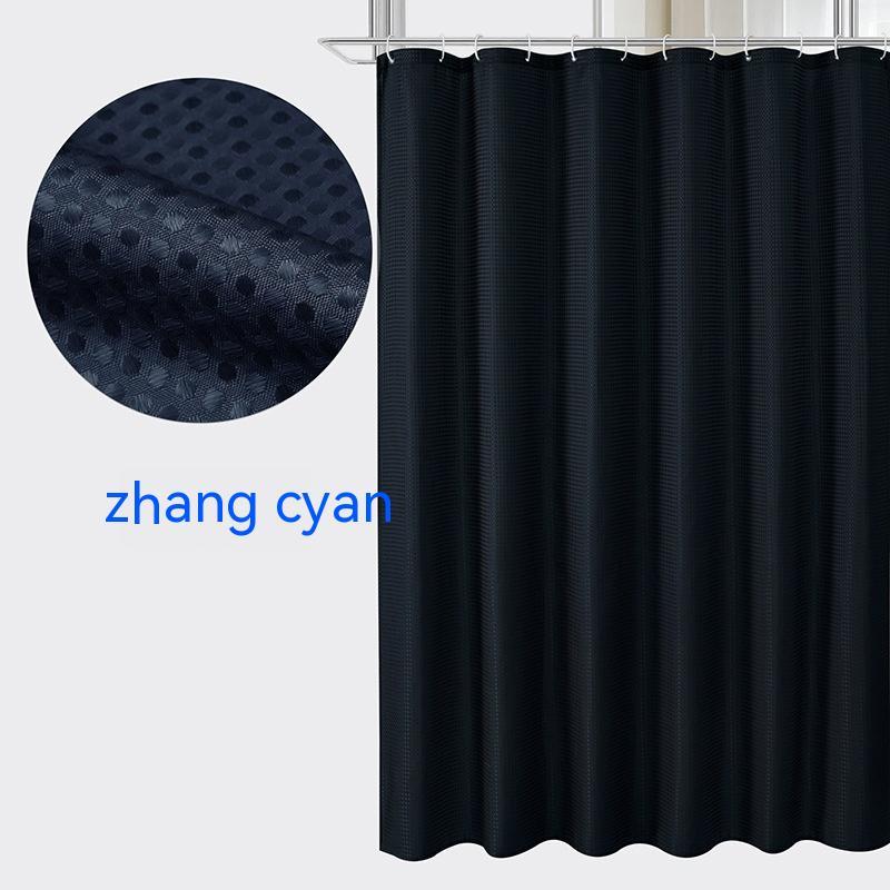 Plain Waffle Polyester Shower Curtain