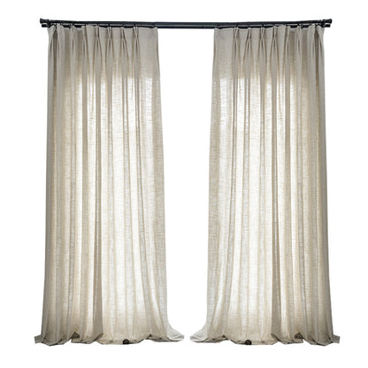 Translucent linen screen curtain