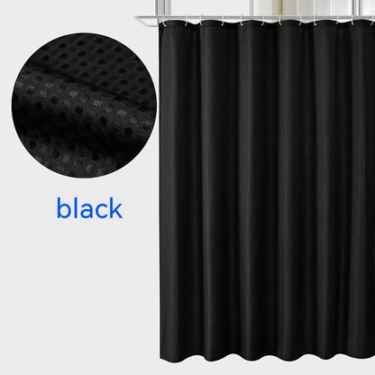 Plain Waffle Polyester Shower Curtain