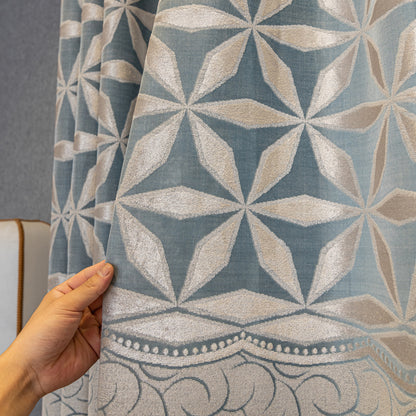 American Jacquard Hollow Curtain European And American Middle East