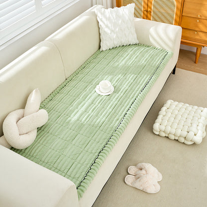 Plush Sofa Cushion Winter Fleece-lined Thickened