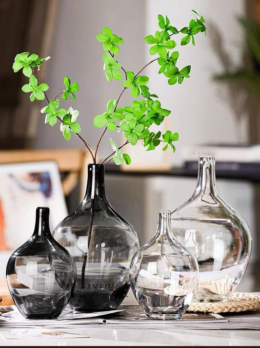 Big Glass Vase Living Room Dried Flowers Nordic Ins Style Glass
