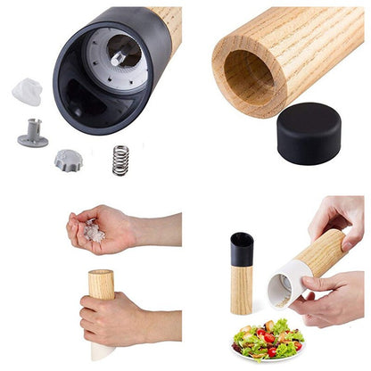 Manual Salt Pepper Grinder Kitchen Gadgets Spice Mill Grinder Seasoning Adjustable Coarseness Pepper Mill for BBQ Kitchen Tools