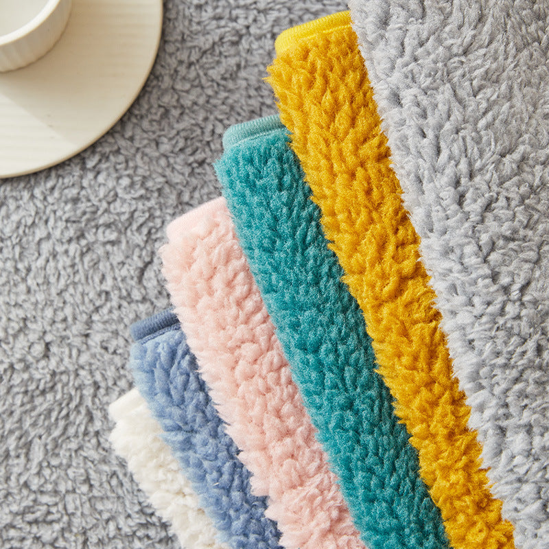 Non-slip Thick Lambskin Sofa Cushion