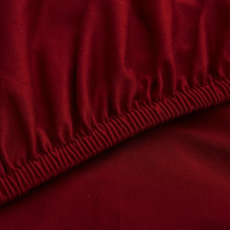 Solid Color Milk Silk Elastic Sofa Cover - All-Season Dustproof